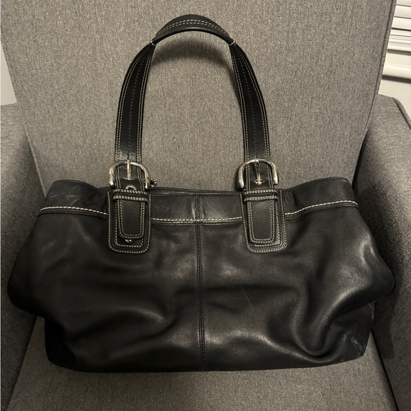 Coach F13733 Soho Pleated Leather Large Business Shoulder Tote Bag - Picture 5 of 5